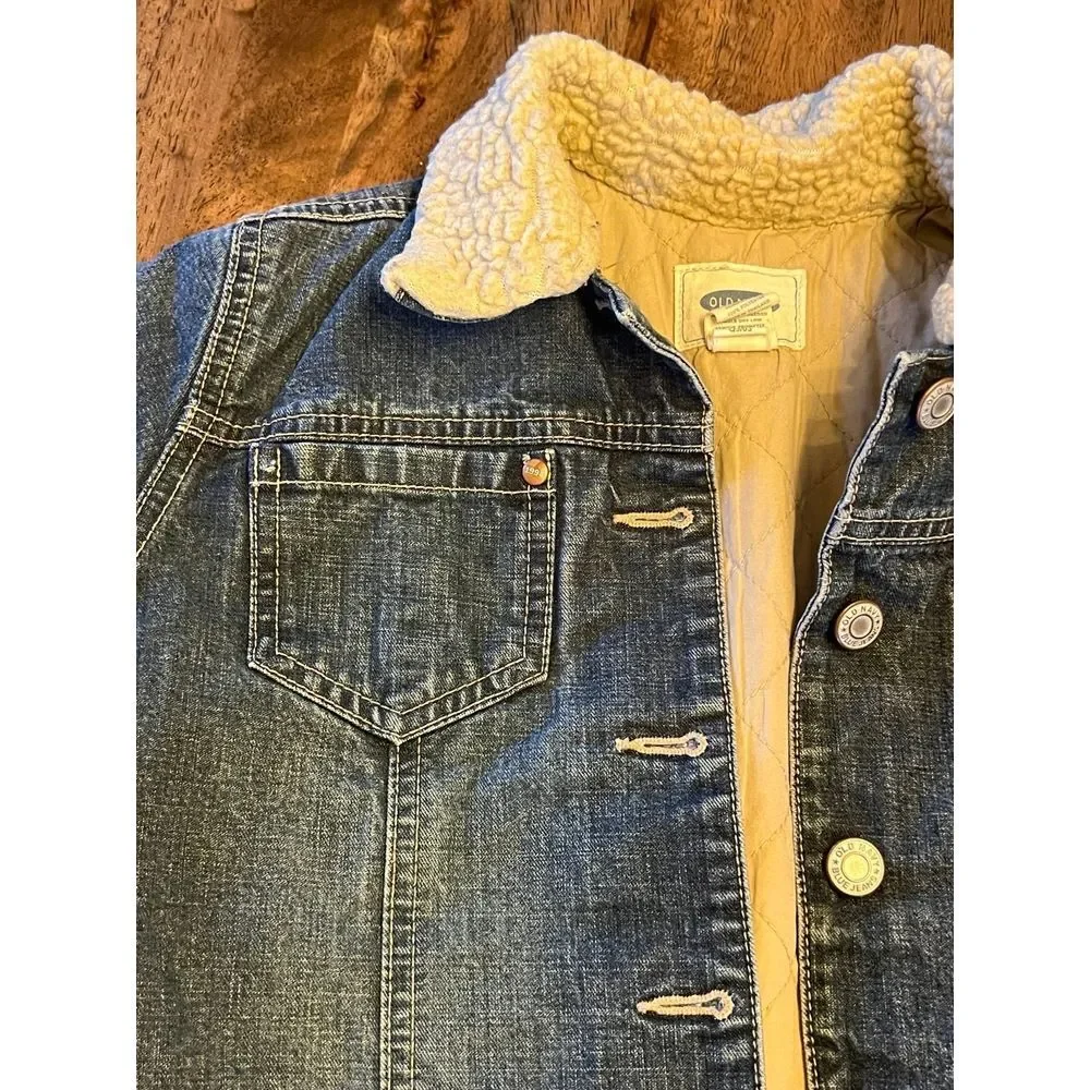 Old navy size 10 vintage style jean coat‎
